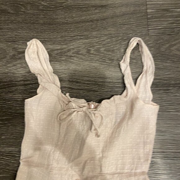 Light pink Reformation Linen A Line Dress - Size 0 XS - Picture 4 of 8